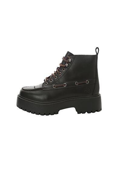 Timberland Stone Street Mıd Lace Up Boot Kadın Bot Ve Çizme Siyah
