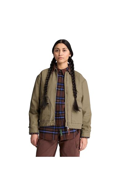 Timberland Strafford Washed Canvas Jacket 2.0 Kadın Yeşil