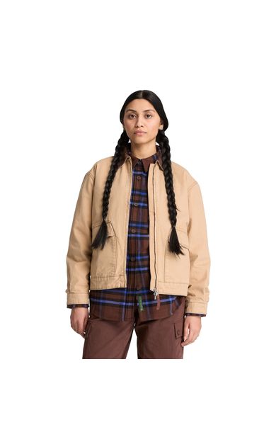 Timberland Strafford Washed Canvas Jacket 2.0 Kadın Ceket Bej