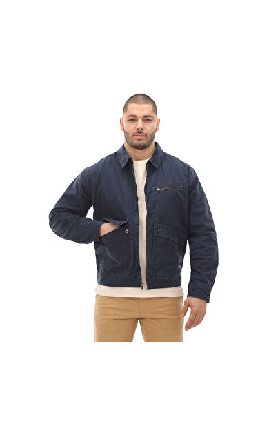 Timberland Washed Canvas Jacket Erkek Ceket Lacivert