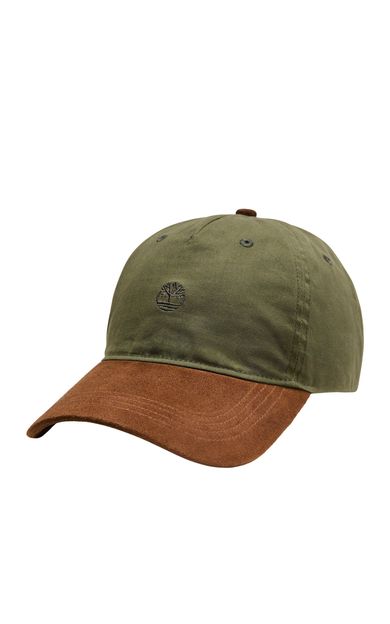 Timberland Waxed Canvas Baseball Cap Şapka Yeşil