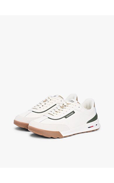 Tommy Hilfiger FM0FM05721 Retro Runner Mix Leather Erkek Günlük Ayakkabı