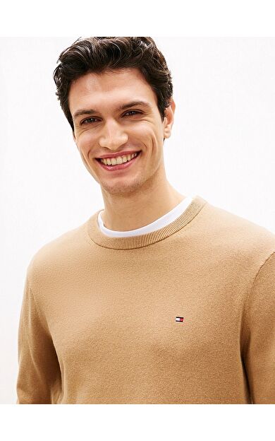 Tommy Hilfiger MW0MW28046 Pima Org Ctn Cashmere Crew Erkek Kazak