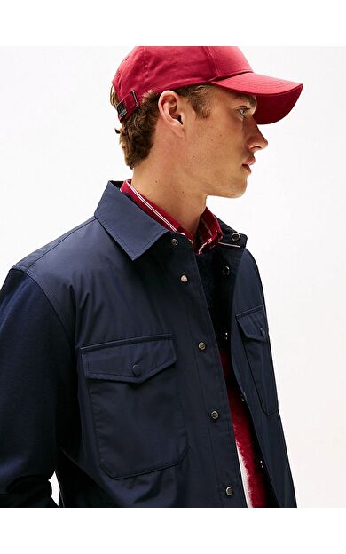 Tommy Hilfiger MW0MW40059 Mix Media Overshirt Erkek Gömlek