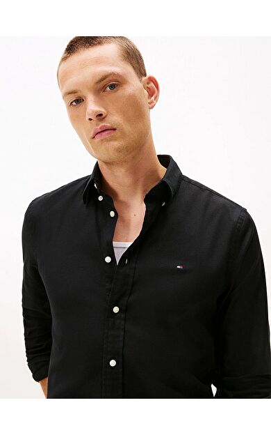 Tommy Hilfiger MW0MW40469 Flex Flannel Solid Rf Erkek Gömlek