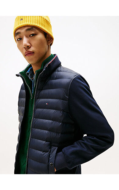 Tommy Hilfiger MW0MW41329 Mix Media Ess Rwb Stand Collar Erkek Sweatshirt