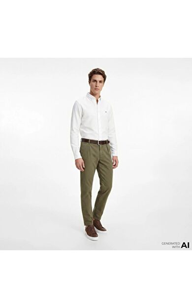 Tommy Hilfiger MW0MW41690 Knit Pique Featherweight Erkek Gömlek