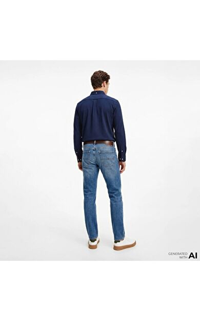 Tommy Hilfiger MW0MW41690 Knit Pique Featherweight Erkek Gömlek