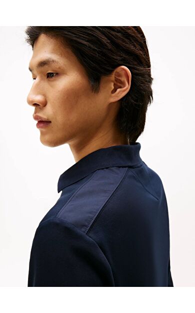 Tommy Hilfiger MW0MW42078 Mixed Media Erkek Polo Tişört