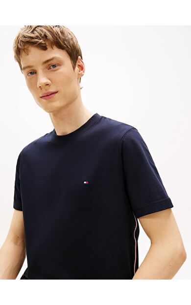 Tommy Hilfiger MW0MW42393DW5 Global Stripe Erkek Tişört