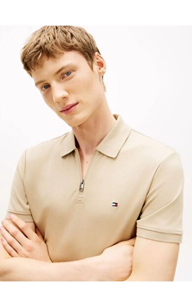 Tommy Hilfiger MW0MW42758RBT Interlock Zip Reg Erkek Polo Tişört