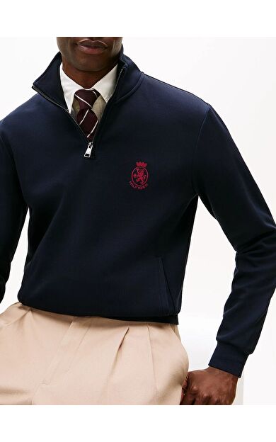 Tommy Hilfiger MW0MW42855 Crest Giftin intechno Erkek Sweatshirt