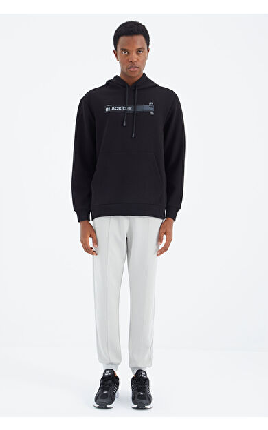 TommyLife Taş  Bağcıklı Ön Dikiş Detaylı  Standart  Kalıp Erkek Eşofman Alt - 84994