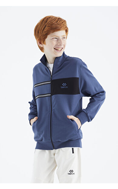 TommyLife Parlament Dik Yaka Erkek Çocuk Sweatshirt - 11183