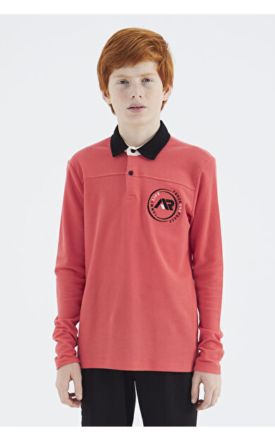 TommyLife Coral Polo Yaka Erkek Çocuk T-Shirt - 11172