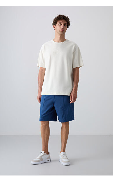 TommyLife Parlament Pamuklu Kalın Yumuşak Dokulu Comfort Fit Basic Erkek Şort - 81261