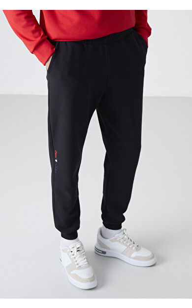 TommyLife Lacivert Bağcıklı Dar Paça Erkek Eşofman Alt - 84999