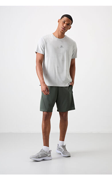 TommyLife Haki Kalın Yumuşak Comfort Fit Erkek Şort - 81273