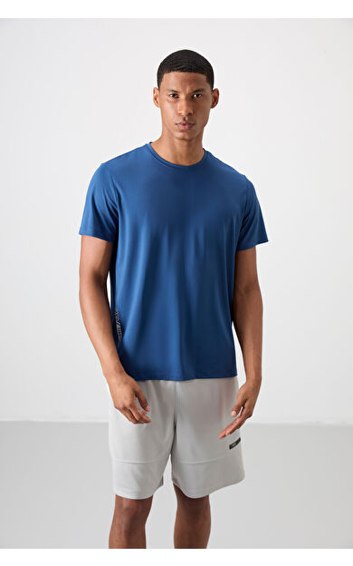 TommyLife Parlament Nefes Alan Dokulu İnce Esnek Standart Fit Erkek Performans T-Shirt - 88388