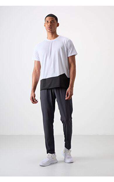 TommyLife Antrasit İnce Yumuşak Comfort Fit Erkek Eşofman Alt - 82119