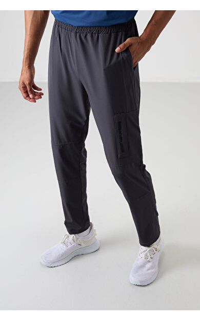 TommyLife Antrasit İnce Yumuşak Comfort Fit Erkek Eşofman Alt - 82120