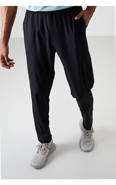 TommyLife Siyah İnce Yumuşak Comfort Fit Erkek Eşofman Alt - 82120