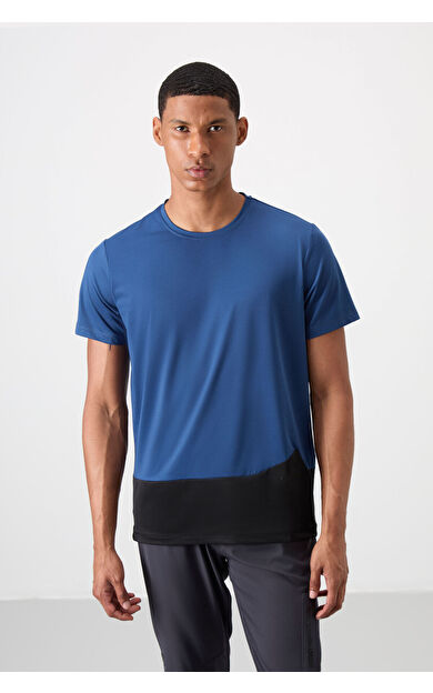 TommyLife Parlament Nefes Alan Dokulu İnce Esnek Standart Fit Erkek Performans T-Shirt - 88383