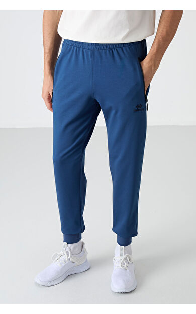 TommyLife Parlament Fermuar Cepli Standart Kalıp Jogger Erkek Eşofman Alt - 84587