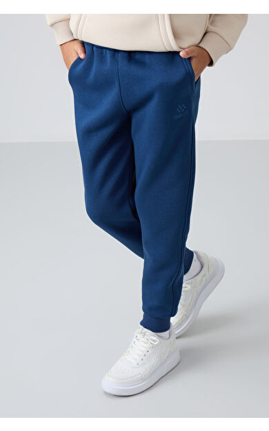 TommyLife Parlament Pamuklu Kalın İçi Tüylü Standart Fit Nakışlı Erkek Çocuk Eşofman Alt - 11224