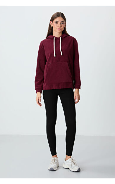 TommyLife Siyah Yüksek Bel Termal Slim Fit Dar Paça Kadın Tayt - 94577