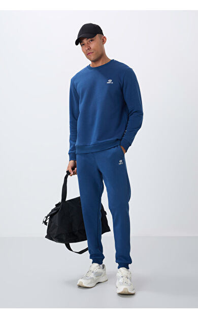 TommyLife Parlament Pamuklu Kalın İçi Tüylü Yumuşak Dokulu Comfort Fit Nakışlı Erkek Eşofman Takım -85265