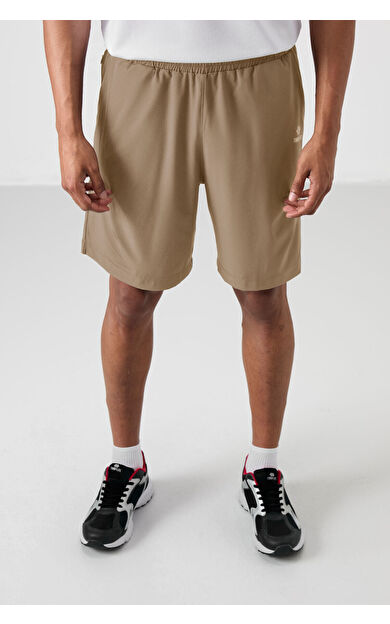 TommyLife Bej Kalın Yumuşak Comfort Fit Erkek Şort - 81268