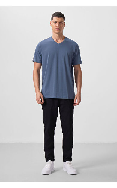 TommyLife Siyah Standart Fit Dokuma Hafif Esnek Chino Erkek Pantolon - 82175