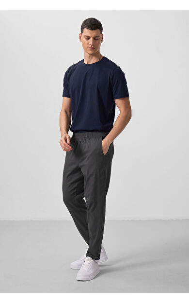 TommyLife Antrasit Standart Fit Dokuma Hafif Esnek Chino Erkek Pantolon - 82175