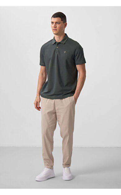 TommyLife Taş Standart Fit Dokuma Hafif Esnek Chino Erkek Pantolon - 82175