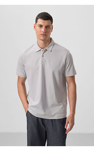 TommyLife Taş Standart Kalıp Basic Polo Yaka Erkek T-Shirt - 87768