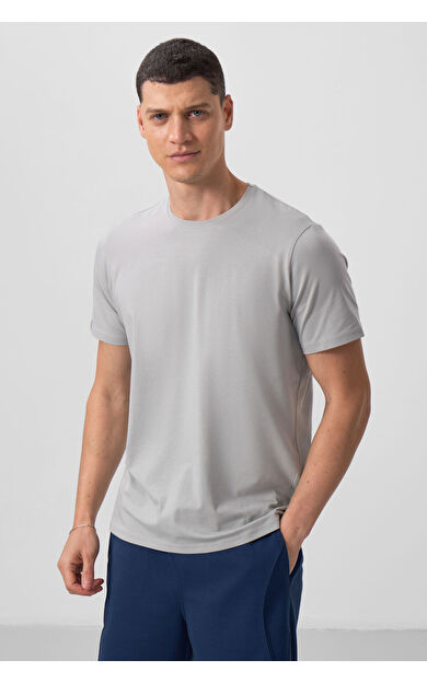 TommyLife Taş Erkek Basic Kısa Kol Standart Kalıp O Yaka T-shirt - 87911