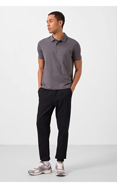 TommyLife Siyah Standart Fit Dokuma Hafif Esnek Chino Erkek Pantolon - 82176