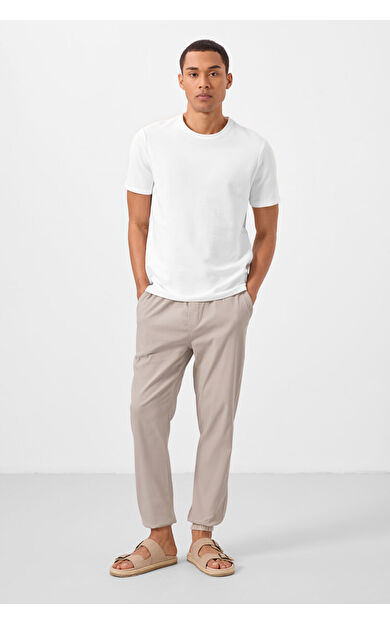 TommyLife Taş Standart Fit Dokuma Hafif Esnek Chino Erkek Pantolon - 82176