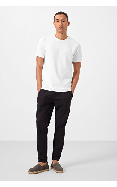 TommyLife Siyah Standart Fit Dokuma Hafif Esnek Chino Erkek Pantolon - 82179