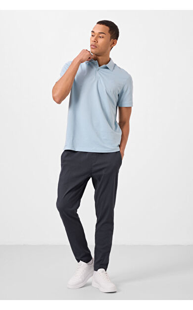 TommyLife Gri Standart Fit Dokuma Hafif Esnek Chino Erkek Pantolon - 82179