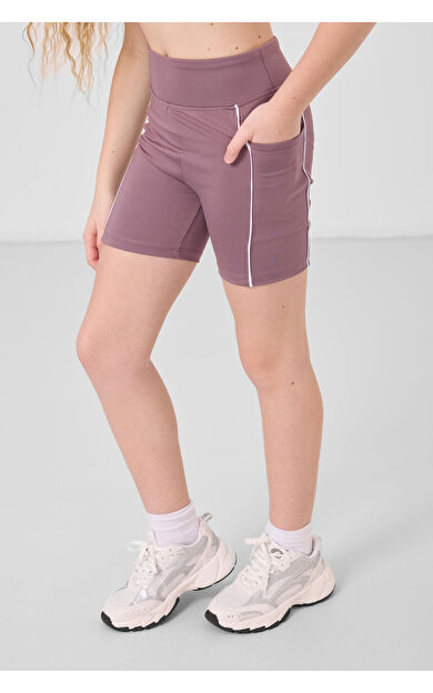 TommyLife Gül Kurusu Esnek Standart Fit Basic Performans Kız Çocuk Tayt - 75189