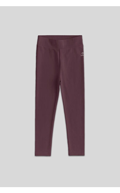 TommyLife Kahverengi Yüksek Bel Dar Paça Kız Çocuk Tayt  - 75047