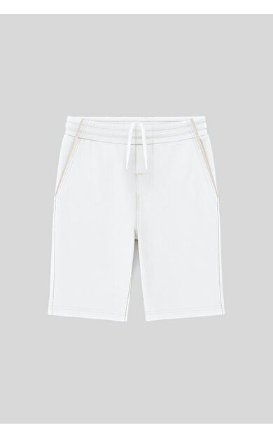 TommyLife Ekru Standart Fit Erkek Çocuk Şort - 11284