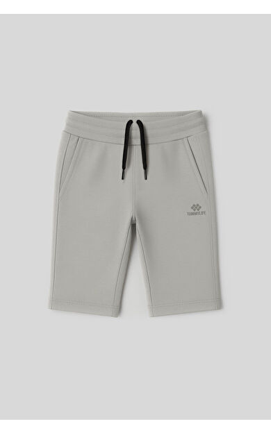 TommyLife Taş Standart Fit Basic Performans Erkek Çocuk Şort - 11303
