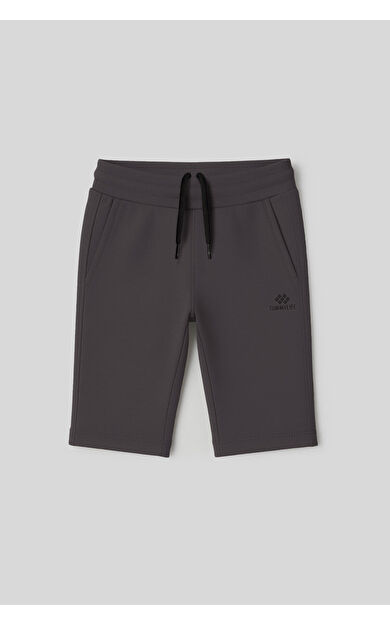 TommyLife Antrasit Standart Fit Basic Performans Erkek Çocuk Şort - 11303