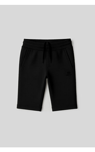 TommyLife Siyah Standart Fit Basic Performans Erkek Çocuk Şort - 11303