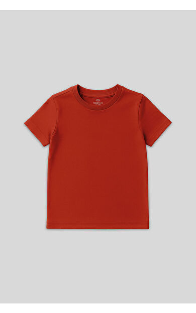 TommyLife Fiesta O Yaka Standart Fit Basic Unisex Çocuk T-Shirt - 11328