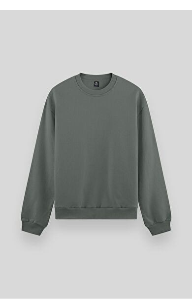 TommyLife Çağla Basic O Yaka Rahat Form Erkek Sweatshirt - 88053