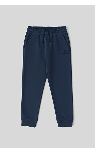 TommyLife İndigo Standart Fit Manşetli İnce Erkek Çocuk Eşofman Alt - 11062